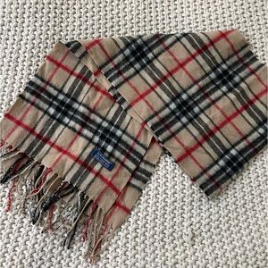 Plaid Cashmere Scarf
